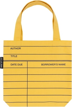 Library Card (Yellow) Mini Tote Bag, (Hardcover)
