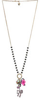 Thumbnail for your product : Betsey Johnson Oversized Illusions Black Cat Pink Tutu Long Necklace