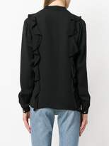 Thumbnail for your product : MICHAEL Michael Kors lace-up front ruffle blouse