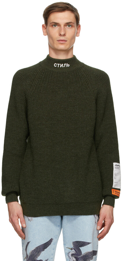 Heron Preston Green 'Style' Chunky Turtleneck ShopStyle