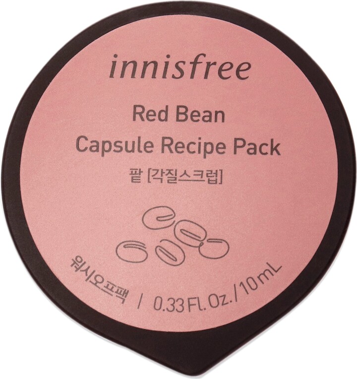Capsule Recipe Pack Mask - Red Bean by Innisfree for Unisex - 0.33 oz Mask