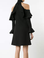 Thumbnail for your product : Elie Saab cut-out ruffle trim dress