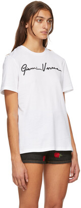 Versace White & Black Signature Logo T-Shirt