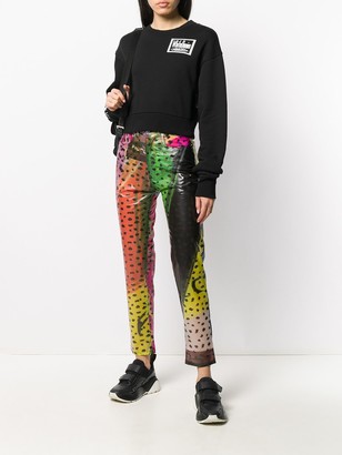 Fiorucci Tara leopard print straight trousers