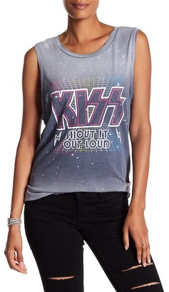 Junk Food Clothing Kiss Shout it Out Loud Graphic Tank