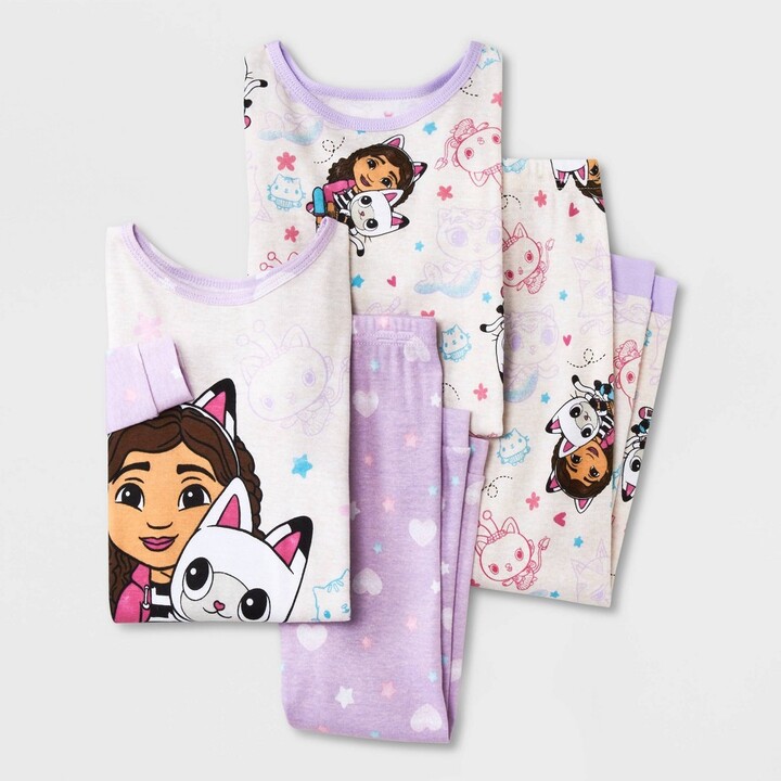 Gabby's Dollhouse Toddler Girls' Gabby Dollhouse Snug Fit Pajama Set