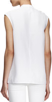 Thumbnail for your product : J Brand Ready to Wear Giles Sleeveless Flap-Panel Blouse