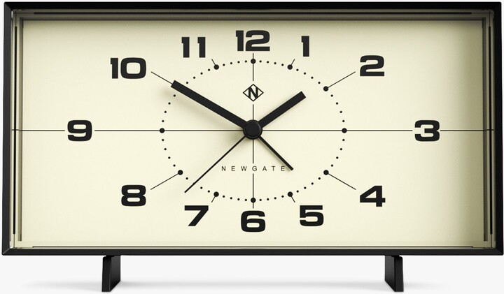 Newgate Clocks Wideboy Silent Sweep Analogue Alarm Mantel Clock ShopStyle