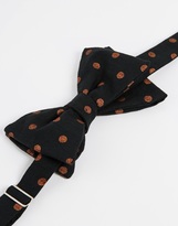 Thumbnail for your product : Reclaimed Vintage Gold Polkadot Bow Tie