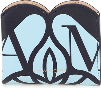 【Alexander McQUEEN】SEAL LOGO CARD HOLDER Alexander McQueen Logo Seal Cardholder - ShopStyle