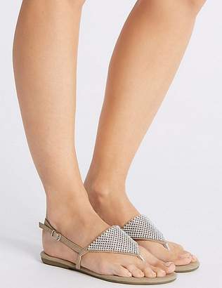Marks and Spencer Buckle Chain Mail Sandals