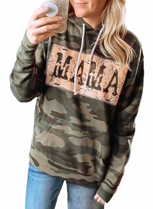 ladies camo sweatshirt