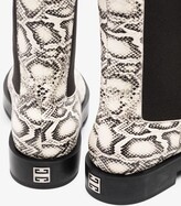 Thumbnail for your product : Givenchy Snake Print Chelsea Boots