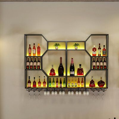 L Wall-hanging Wine Rhythm Creative Multifunctional Wall Mounted Wine Rack