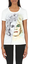 Thumbnail for your product : Ports 1961 Warhol silk-satin and jersey t-shirt White