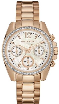 Wittnauer Women's Rose Gold-Tone Chronograph Watch WN4073