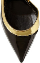 Thumbnail for your product : Sergio Rossi Metallic and patent-leather pumps