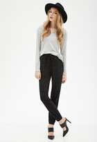 Thumbnail for your product : Forever 21 marled knit drawstring sweatpants