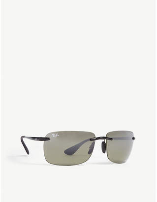 Ray-Ban ORB255 rimless square sunglasses