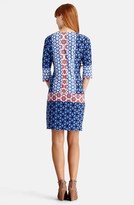 Thumbnail for your product : Donna Morgan V-Neck Print Shift Dress (Regular & Petite)