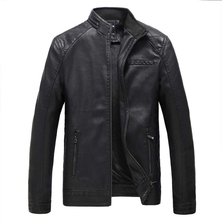 thin leather jacket mens