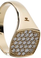 Thumbnail for your product : Tom Wood 9kt yellow gold Mini Cushion diamond ring