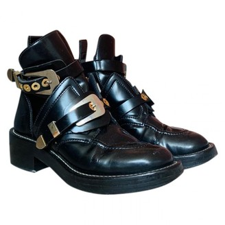 balenciaga black ceinture boots