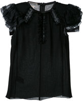 Giambattista Valli - robe courte à volants - women - coton - 40