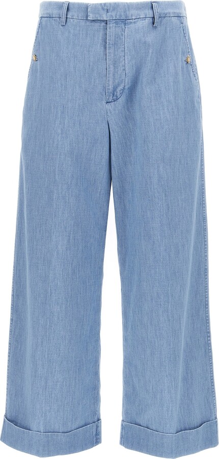 Valentino Garavani Turn-Up Jeans
