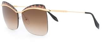 Alexander McQueen Eyewear squared cat eye sunglasses