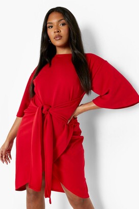 boohoo Red Wrap Women's Dresses | Shop the world's largest collection of  fashion | ShopStyle UK
