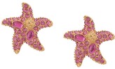 Thumbnail for your product : Versace Crystal-Embellished Starfish Stud Earrings