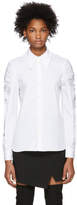 Thumbnail for your product : Tibi White Shirred Shoulder Shirt