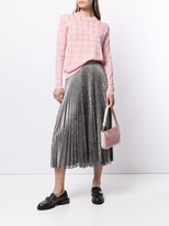 Thumbnail for your product : DELPOZO Embellished Embroidered Check Jumper