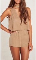 Thumbnail for your product : Missguided Choker Neck Double Layer Romper