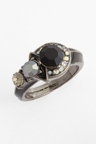 Thumbnail for your product : Cara Accessories Cara 'Thin Crystal' Enameled Ring