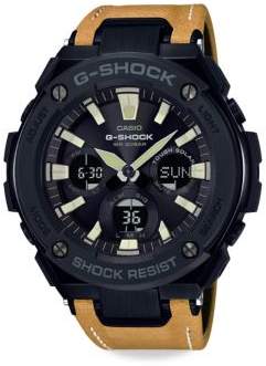 G-Shock G-Steel Leather Watch