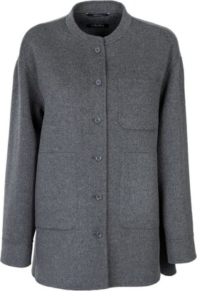 S Max Mara Tyrian Purple Linen Sofia Blazer - ShopStyle