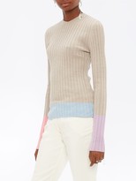 Thumbnail for your product : J.W.Anderson Colour-Block Ribbed Jumper