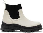 Thumbnail for your product : STAUD Off-White & Black Bow Boots