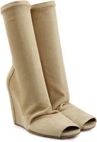 Thumbnail for your product : Rick Owens Suede Boots with Open Toe