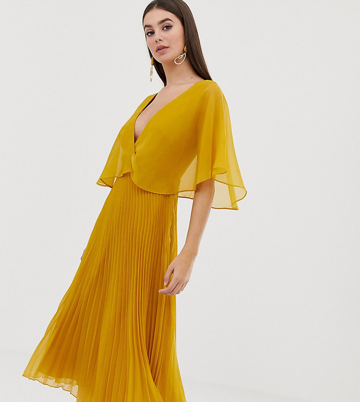 tall midi dress with sleeves