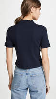 Thumbnail for your product : Amo Short Sleeve Rib Top