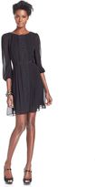 Thumbnail for your product : Jessica Simpson Three-Quarter-Sleeve Chiffon Dress