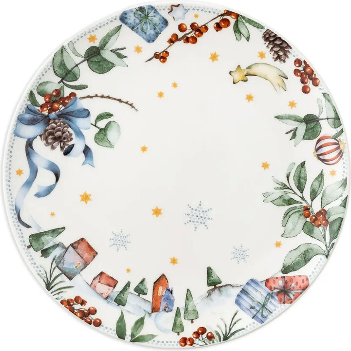 HUTSCHENREUTHER Winter-Scene Dessert Plate (23.3cm)