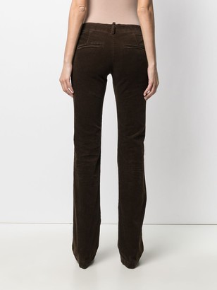 DSQUARED2 Distressed Flared Corduroy Trousers