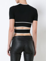 Thumbnail for your product : Alexander Wang T By cropped twist-front T-shirt