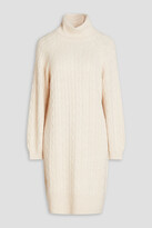 Thumbnail for your product : N.Peal Cable-knit cashmere turtleneck dress