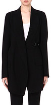 Thumbnail for your product : Ann Demeulemeester Long crepe blazer