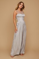 Thumbnail for your product : Little Mistress Grace Bridesmaid Grey Embellishment Sweetheart Maxi Dress